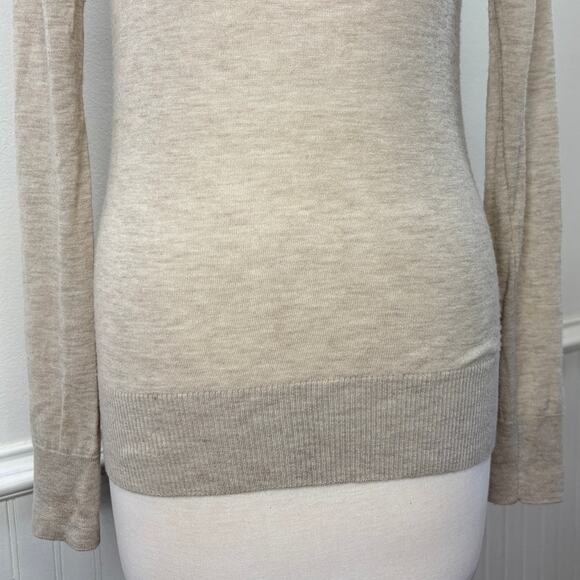Giada Forte Size US 6 Raglan Sweater 100% Cashmere Neutral Old Money Minimalist - Picture 9 of 13